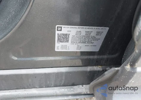 2021 GMC Terrain Awd Slt from USA, damaged, VIN 3GKALVEV6ML311362